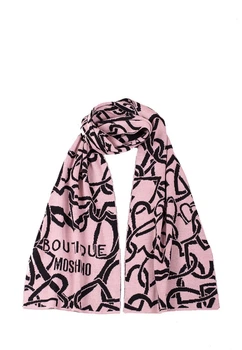 Шарф Moschino женский пудровый (30622)