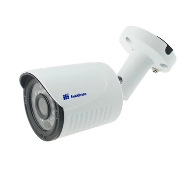Камера наружная AHD EvoVizion AHD-837-100-M, White, 1 mp, 1/4' Sony, 720p / 25 fps, f=3.6 mm, 0.01 Lux, ИК подсветка до 20 м