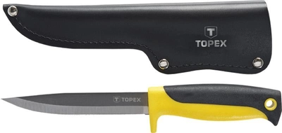 Нож TOPEX универсальный, с кожаным чехлом (98Z103)