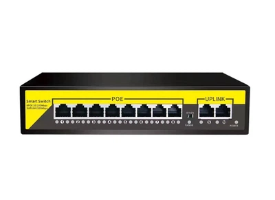 POE Коммутатор (Свитч) Diewu 48v 10 портов (8poe+2uplink)