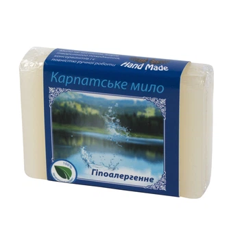 Мыло ручной работы Карпатське Мило Гіпоалергенне 90г