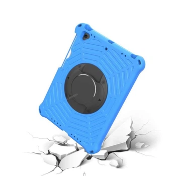Чехол STR EVA паутина c подставкой и ремнём для ношения для Apple iPad Air 2 Blue