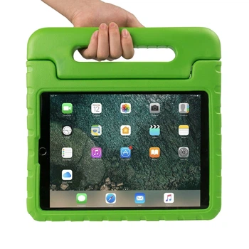 Чехол STR EVA с ручкой для ношения и подставкой для Apple iPad 9, 2021 (10.2" экран) детский Green