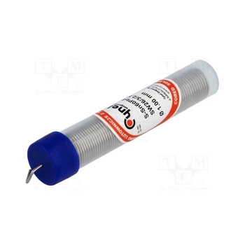 Припій Cynel LC60-1.00/16G/F, діаметр 1 мм (16 г), склад: Sn 60%, Pb 40%