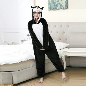 Пижама Кигуруми Kigurumi Хаски Для Детей И Подростков Черный 165-175 см. (1078/1)