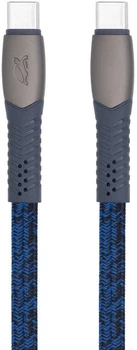 Кабель RIVACASE USB Type-C PS6105 BL12 Синій