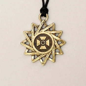 Амулет кулон Зірка Ерцгамми Semantic Jewelry Бронзове покриття 2.5 x 2.5 x 0.3 см