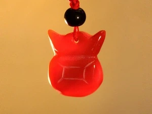 Амулет кулон из сердолика Монета Semantic Jewelry 3.0 x 3.0 x 0.3 см