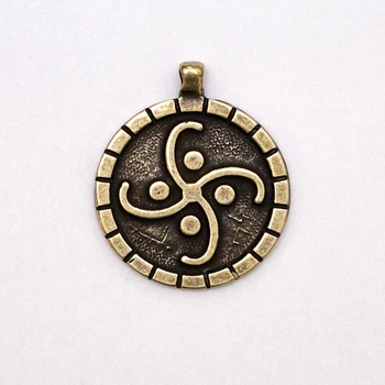 Амулет кулон Коловрат Semantic Jewelry Воздушный Бронзовое покрытие 2.5 x 3.0 x 0.2 см
