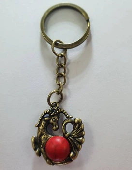 Брелок Зодиак Козерог Semantic Jewelry Бронзовое покрытие Коралл 2.8 x 2.4 x 0.2 см