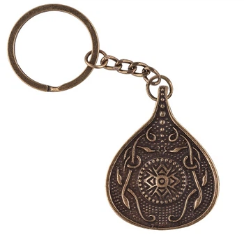 Амулет брелок Щит Валькірії Semantic Jewelry Бронзове покриття + брелок 3.7 x 2.9 x 0.3 см