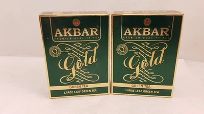 Упаковка зеленого китайского чая Akbar Green Gold 200 г