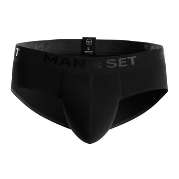Чоловічі труси сліпи з бавовни, Anatomic Slips Black Series, чорний M BS190-01