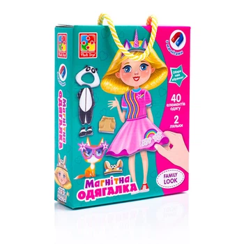 Игра развивающая Vladi toys магнитная одевалка Family look (VT3702-21)