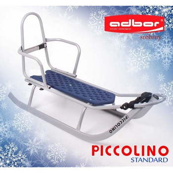 Санки со спинкой Adbor PICCOLINO Серый