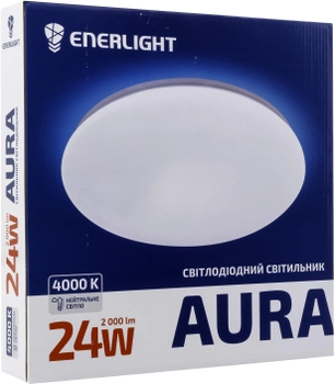 Світильник стельовий світлодіодний Enerlight AURA 24 Вт 4000 К (AURA24SMD80N)