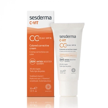 СС-крем для лица Sesderma C-VIT CC Cream SPF15 30мл (8429979425645)