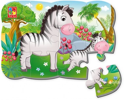 Пазлы на магните А5 VLADI TOYS Зебры VT3205-56 (4820195052648)