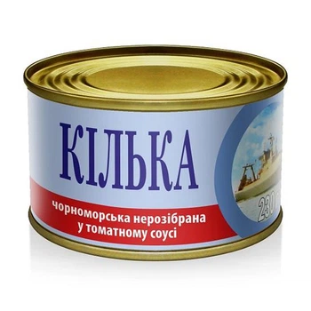 Консерва ИРФ Килька неразобранная Т/С 230г ( 4820183770837)