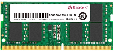 Оперативная память Transcend SODIMM DDR4-3200 16384MB PC4-25600 (JM3200HSE-16G)