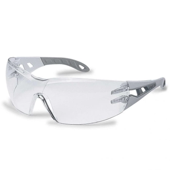 Захисні окуляри тактичні Uvex Pheos Прозорі, Grey оправа (126830)
