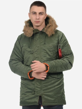 Парка Alpha Industries Slim Fit N-3B Parka S Sage/Orange