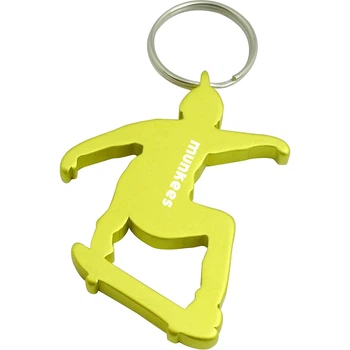 Munkees 3494 брелок-открывашка Skateboarder yellow