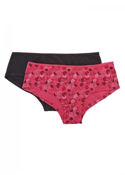 Трусики шортиками ESOTIQ Goa Goa (2 шт в упаковке) Basic XL серо-малиновые 6701082020