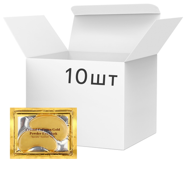 Упаковка патчей под глаза Crystal Collagen Gold от морщин с коллагеном и био-золотом 6 г х 10 шт (2502438)