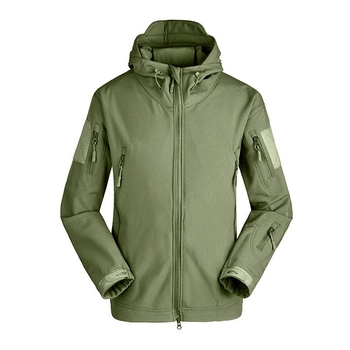 Тактическая куртка Soft Shell Lesko A001 Green S одежда для военнослужащих (K/OPT2-4255-27074)