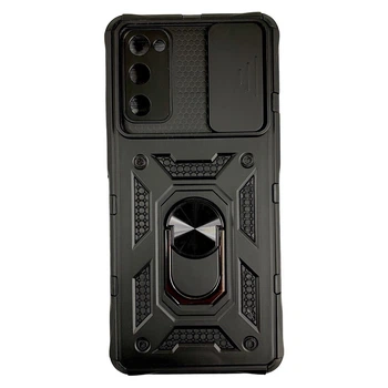 Чехол Camshield c кольцом-подставкой на Samsung Galaxy S20 FE черный