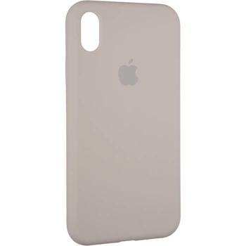 Чехол Fiji Silicone Case для Apple iPhone X бампер накладка Full Soft Stone