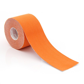 Кинезио тейп Kinesiology tape 5 см х 5 м оранжевый