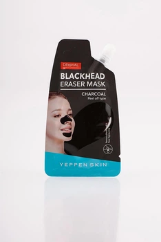 Маска-пленка с древесным углем против черных точек YEPPEN SKIN Blackhead Eraser Mask Charcoal 20 г (8809369859906)