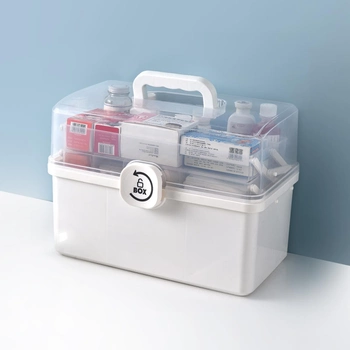 Аптечка-органайзер для ліків MVM PC-16 розмір S пластикова Біла (PC-16 S WHITE)