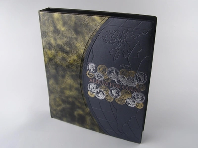 Альбом для монет и банкнот Big Collection формата Оптима на 739 ячеек 20 листов золото