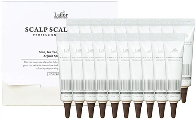 Набір сироваток-пілінгів для шкіри голови La'dor Scalp Scaling Spa Hair Ampoule 15 г х 20 шт. (8809500811718)
