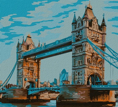 Картина за номерами Ідейка Тауерський міст 50 х 50 см (4823104330479)