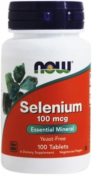 Селен Selenium Now Foods , 100 мкг, 100 таблеток (215487)