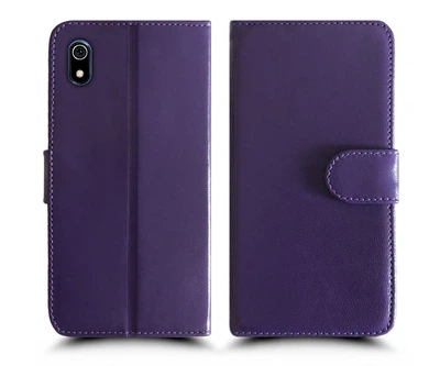 Чохол-книга Caseshop для Xiaomi Redmi 7A з натуральної шкіри фіолетовий