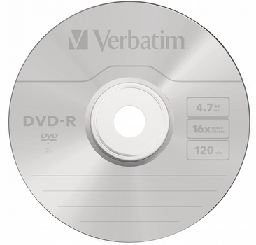Носії інформації VERBATIM DVD-R 4,7Gb 16x Cake 50 pcs 43548 (043548)