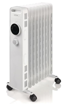 Масляный радиатор Gorenje OR2000M 9 cекций, 2000 Вт, 15 м2, мех. упр-ние (OR2000M)