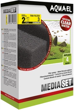 Губка AquaEl Media Set Standard для внутрішнього фільтра Fan-3 Plus 2 шт. (5905546198264)