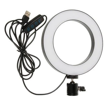 КОЛЬЦЕВАЯ LED ЛАМПА M-138 20СМ БЕЗ ДЕРЖАТЕЛЯ И БЕЗ ПОДСТАВКИ