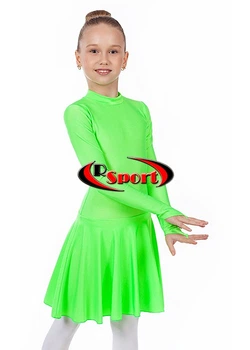 Платье для танцев бейсик RSport GM070034 72 (140-146см) Салатовый