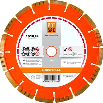 Алмазный круг по бетону PDT Universal 1A1RSS C3 125х2,2х8х22,2 (830200UNVu)