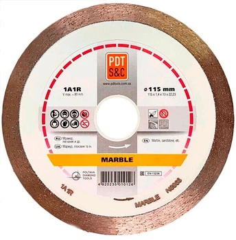 Алмазный круг по мрамору PDT Marble 1A1R 115х1,4х10х22,2 (820100CMRu)