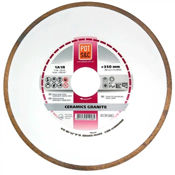 Алмазный диск по керамике PDT Ceramics Granite 1A1R 350х2,2х10х32 (820904CRMG)