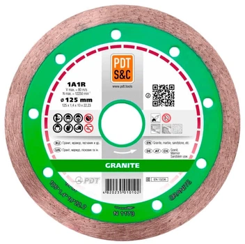 Алмазный круг по граниту PDT Granite 1A1R 125х1,4х10х22,2 (820200CGRu)