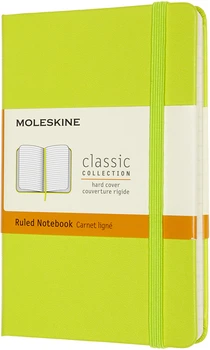 Записная книга Moleskine Classic 9 x 14 см 192 страницы в линейку Лимонная (8056420850857)